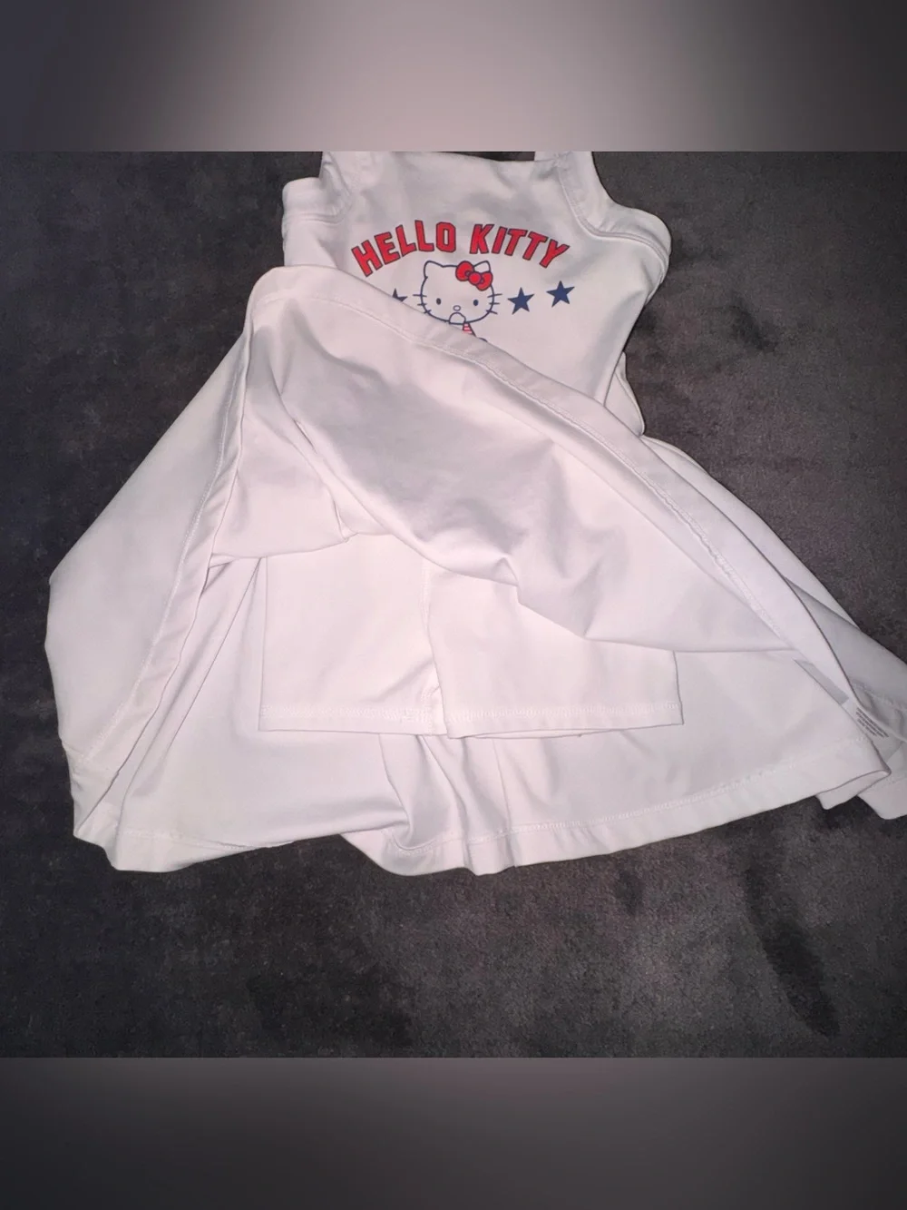 Girls Hello Kitty White Athletic Dress Sleeveless Toddler size 4T